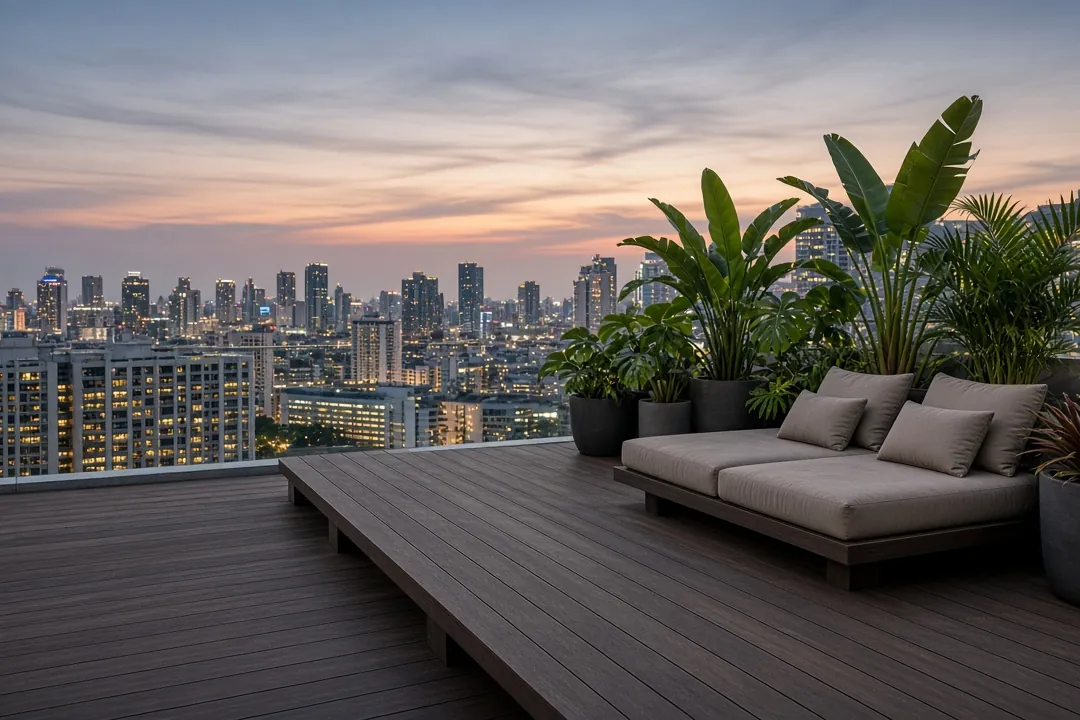 rooftop WPC decking