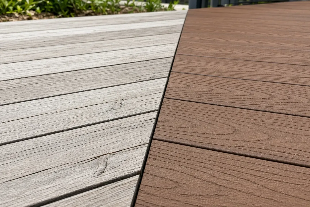 comparing WPC and timber